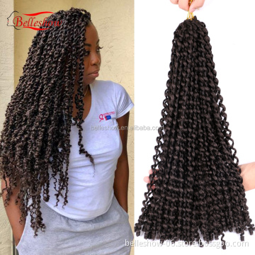 Hot sell passion twist hair 18inch water wave passion twists Synthetic Hair braiding passion twist crochet
